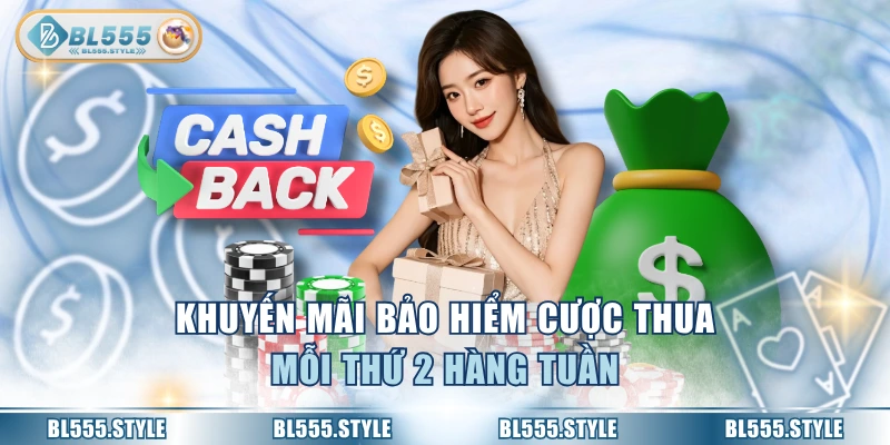 Khuyến mãi bảo hiểm cược thua mỗi thứ 2 hàng tuần